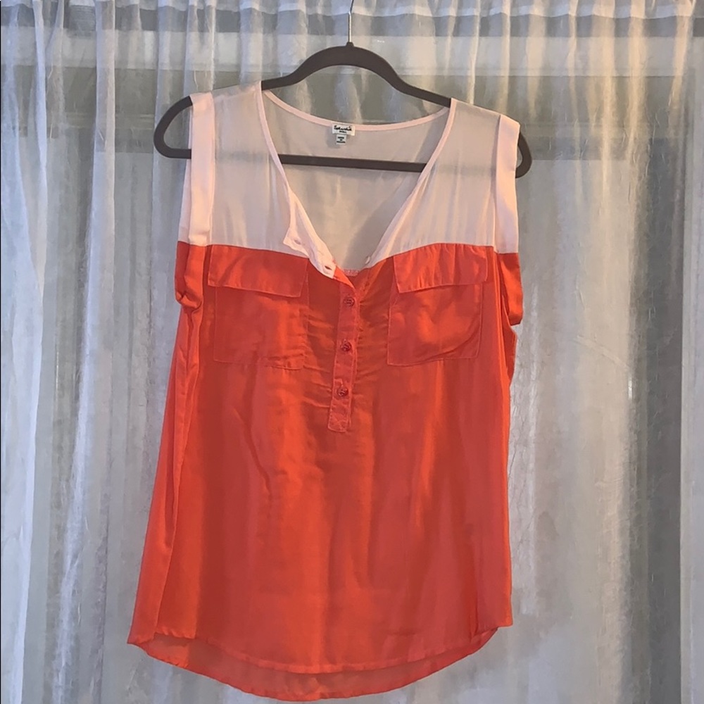 Two tone pink Splendid tank